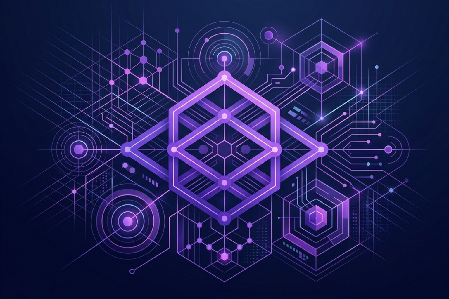 abstract framework representing data privacy and governance via interlocking geometric grids - ai in martech
