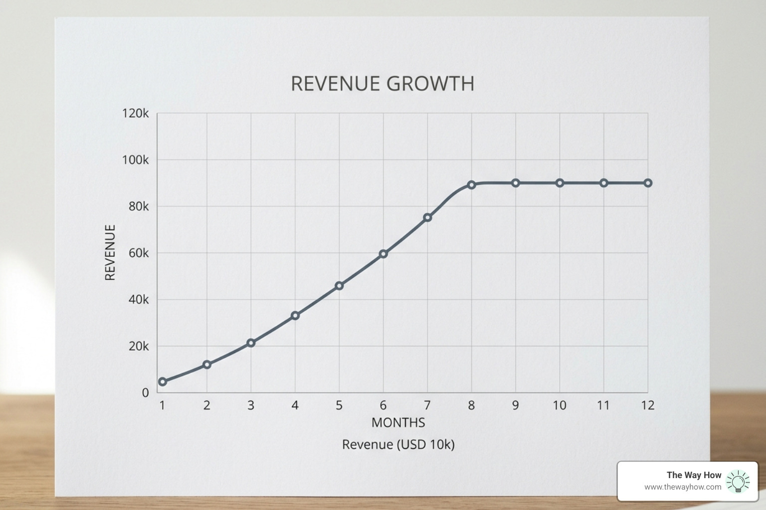 growth chart showing a plateau and the need for strategic intervention - what is a fractional cmo