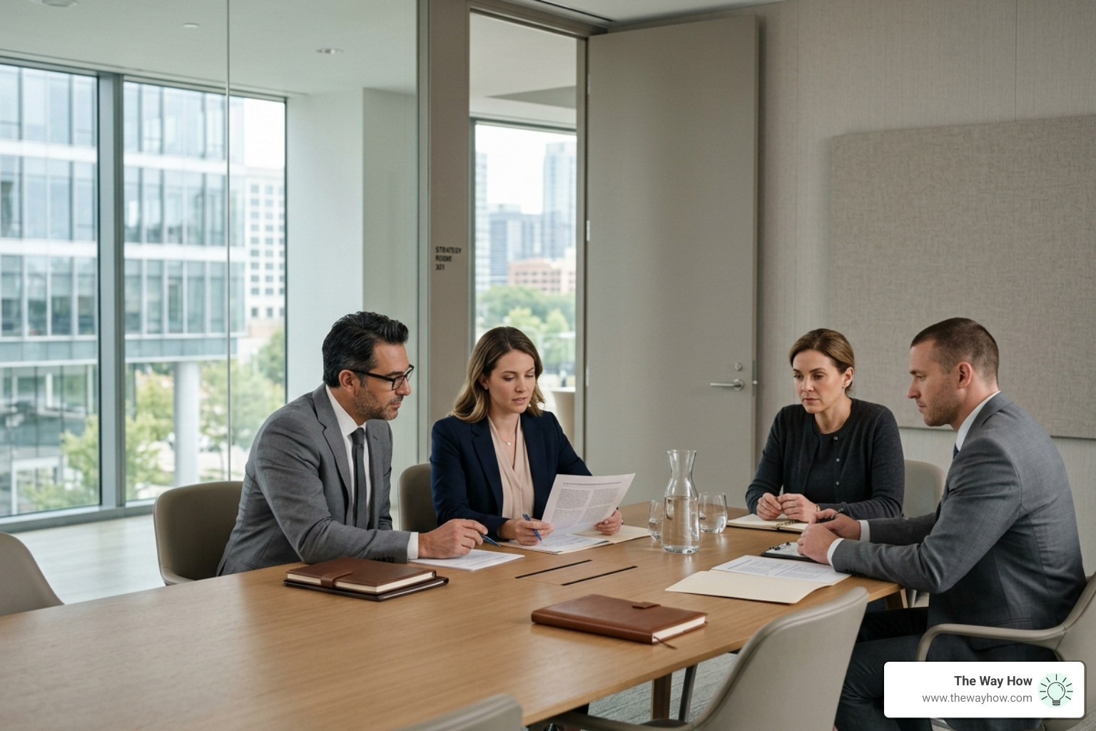 Editorial-style imagery of a calm professional environment, suggesting strategic depth and long-term relationship building