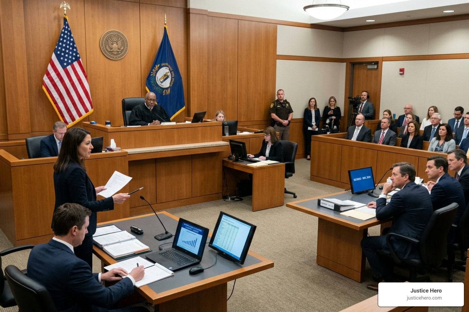 A courtroom setting representing ongoing Zantac litigation - zantac lawsuit payout date A courtroom setting representing ongoing Zantac litigation - zantac lawsuit payout date