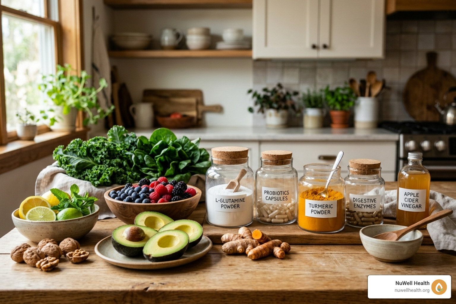 Natural supplements and whole foods for gut healing - food sensitivity specialist