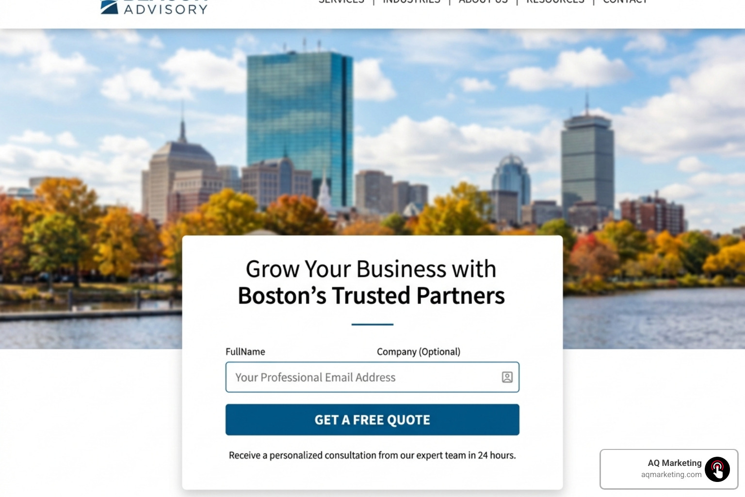 Lead generation form on a modern Middlesex County business website - Web Design Middlesex County Lead generation form on a modern Middlesex County business website - Web Design Middlesex County