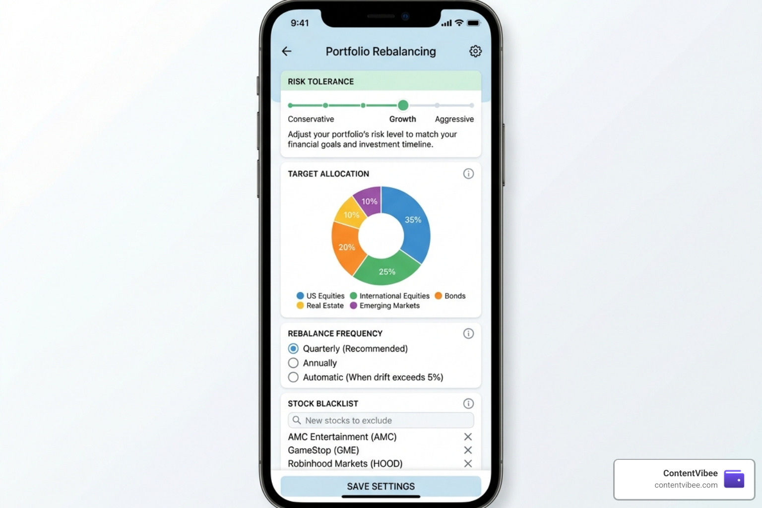 Autopilot app portfolio rebalancing settings - Autopilot Investment App Fees Risk and Portfolio Management Review