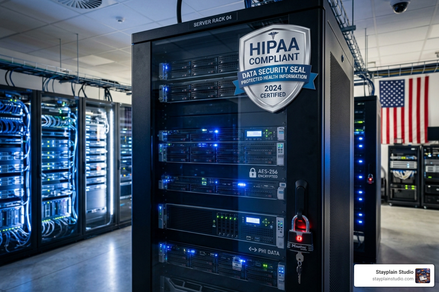 HIPAA compliance seal and secure server - secure hospital website design HIPAA compliance seal and secure server - secure hospital website design