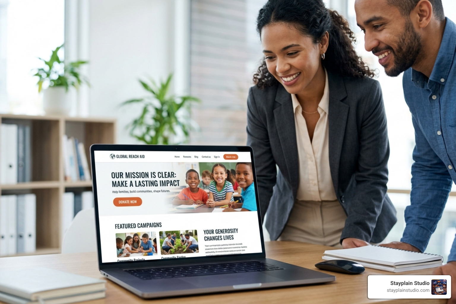 donor trust and financial transparency charts - ngo donation website design