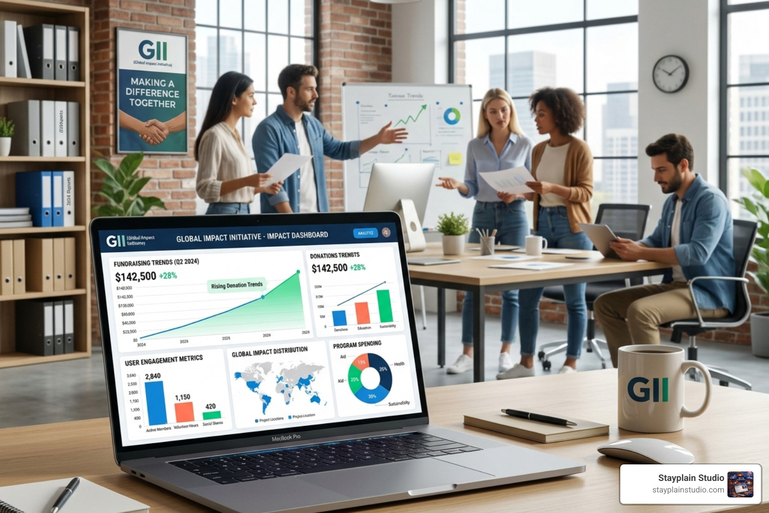 Modern NGO website analytics - professional website design ngos