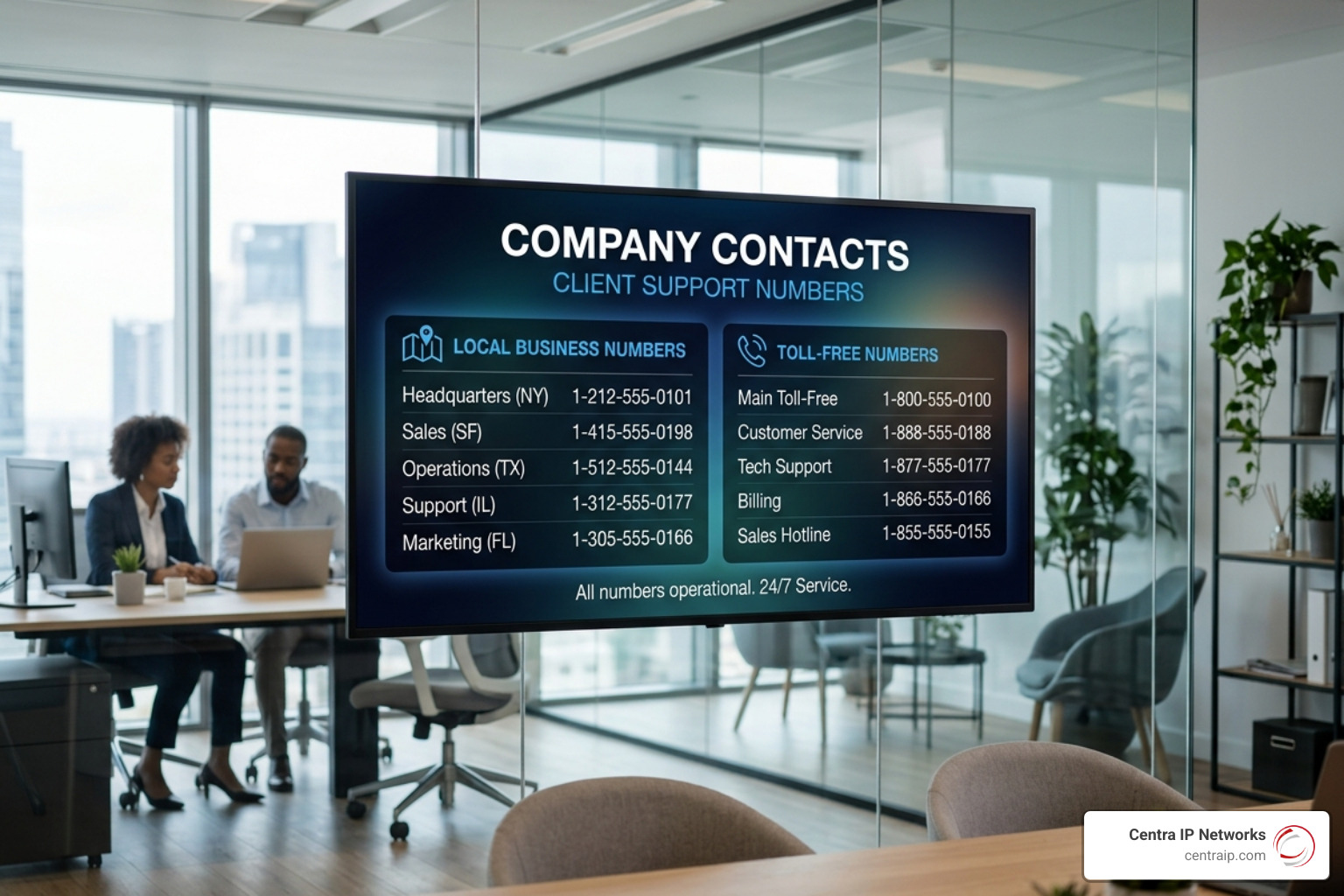 various business phone number types on a digital screen - dedicated business phone line various business phone number types on a digital screen - dedicated business phone line