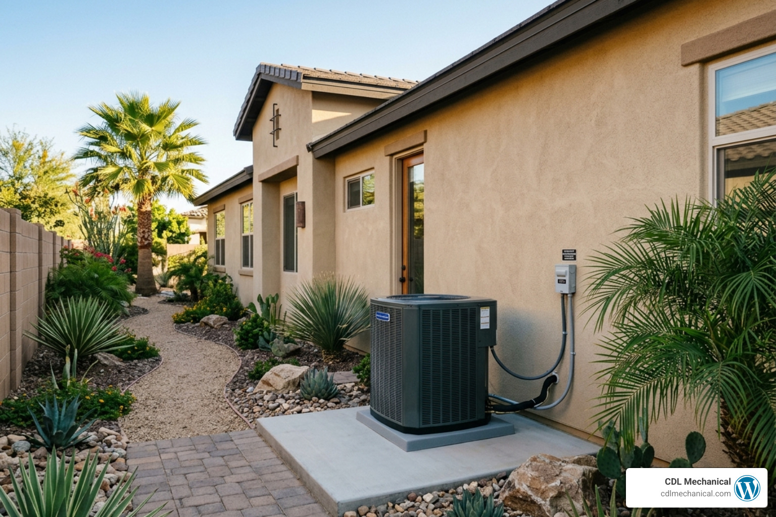 A beautiful Glendale home featuring a newly installed outdoor HVAC unit in a clean, landscaped side yard - how a new hvac A beautiful Glendale home featuring a newly installed outdoor HVAC unit in a clean, landscaped side yard - how a new hvac