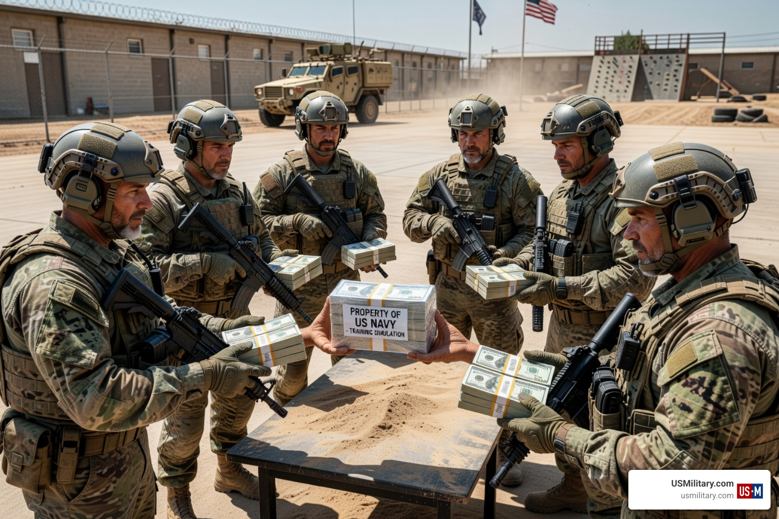 Navy SEALs during training - How Much Are Navy SEALs Paid