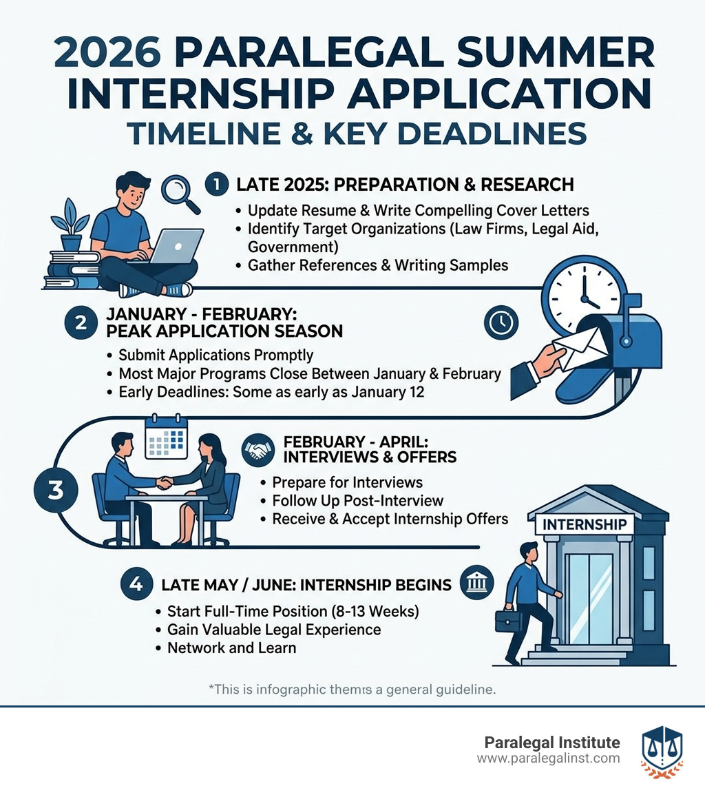 2026 paralegal summer internship application timeline and key deadlines infographic - paralegal summer internship 2026 paralegal summer internship application timeline and key deadlines infographic - paralegal summer internship