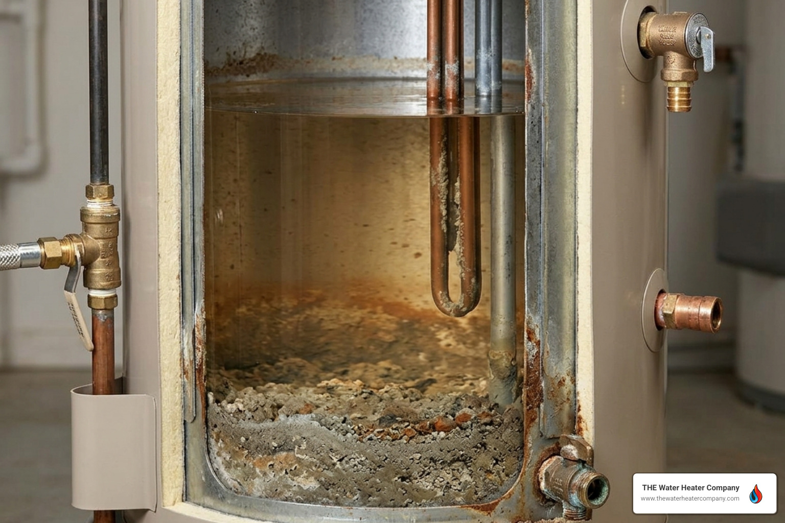 sediment buildup inside a cutaway water heater tank - how long does a water heater last sediment buildup inside a cutaway water heater tank - how long does a water heater last
