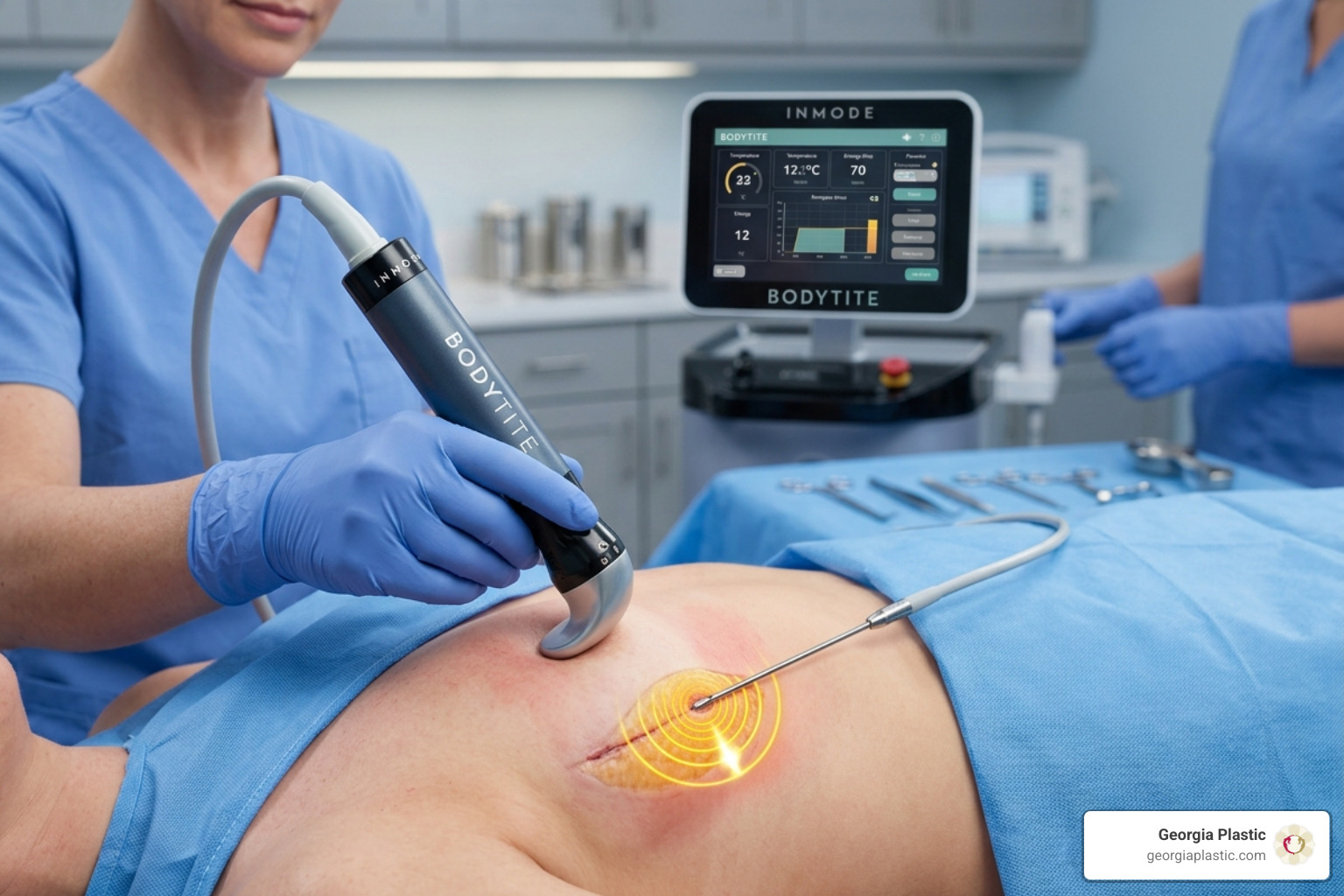 BodyTite technology used for radiofrequency-assisted liposuction and skin tightening - scarless breast lift atlanta