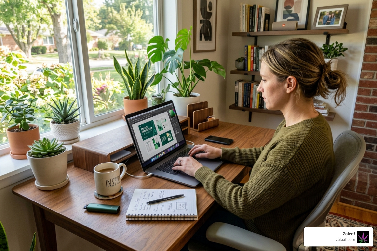 Creative workspace with a sativa vape pen - indica and sativa pens Creative workspace with a sativa vape pen - indica and sativa pens