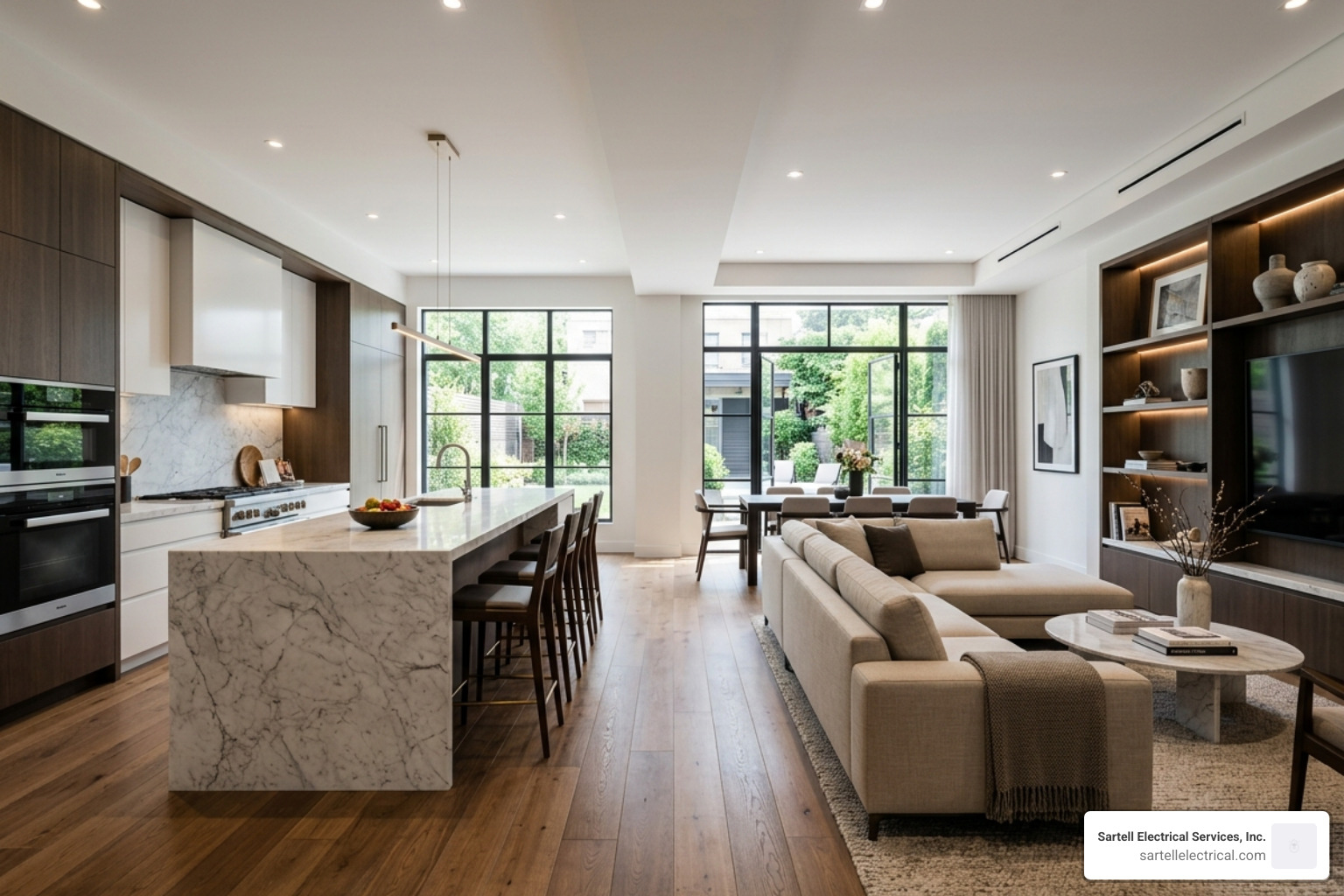 Luxury townhouse interiors with modern lighting and high-end finishes - New construction Marlborough MA
