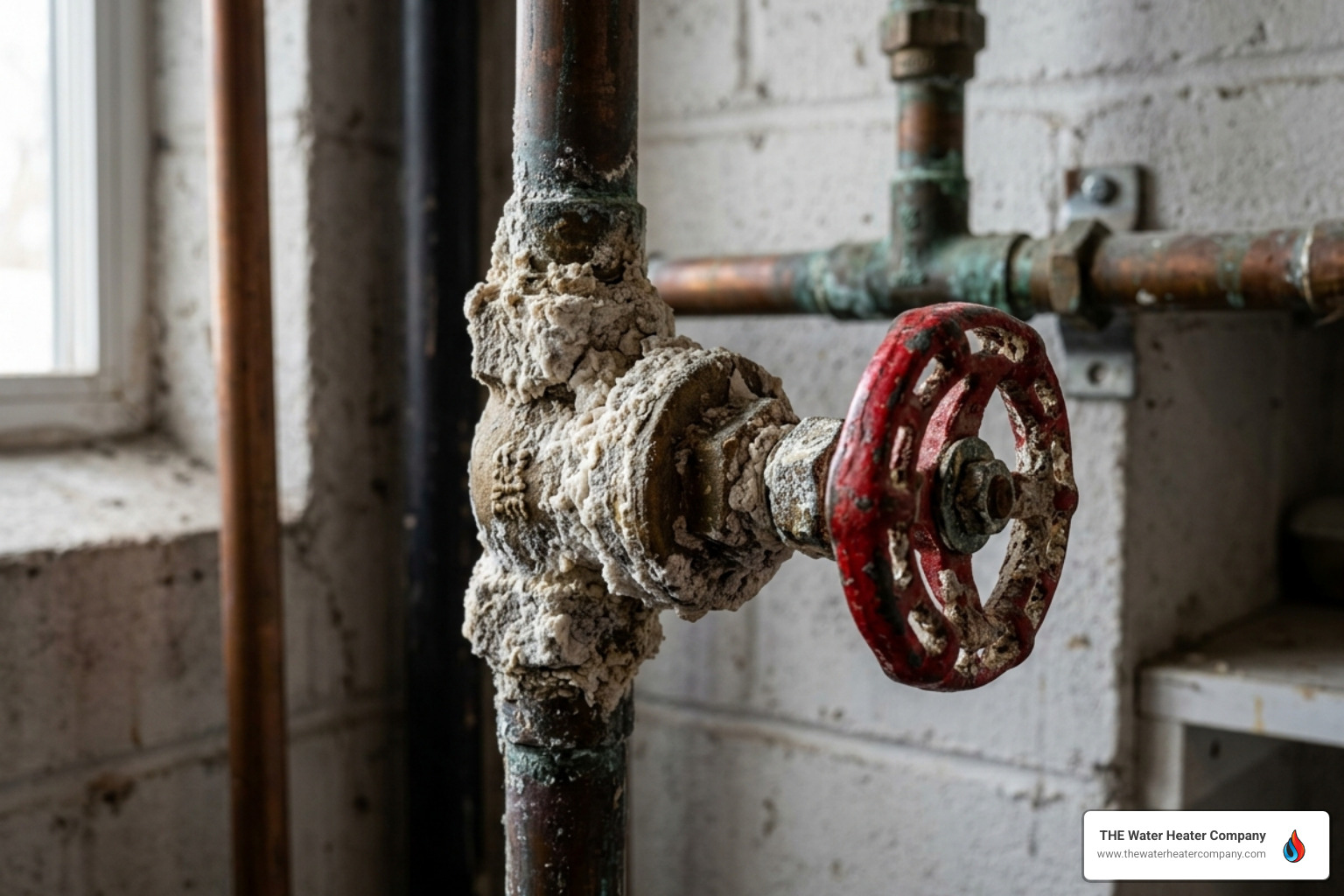 calcium buildup on a plumbing valve - signs your water heater needs repair or replacement calcium buildup on a plumbing valve - signs your water heater needs repair or replacement
