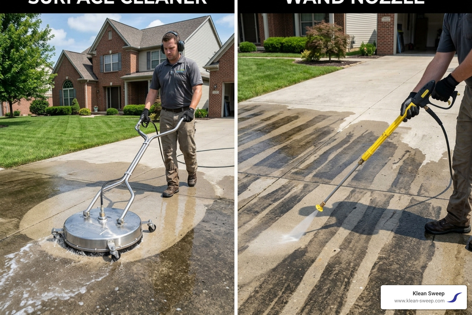 surface cleaner attachment vs standard nozzle comparison - power wash concrete floor surface cleaner attachment vs standard nozzle comparison - power wash concrete floor