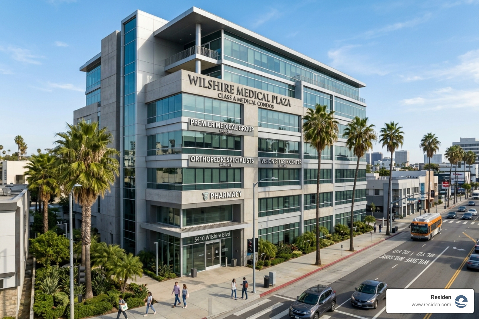 Class A medical condo building on Wilshire Blvd near Miracle Mile - medical office lease Los Angeles