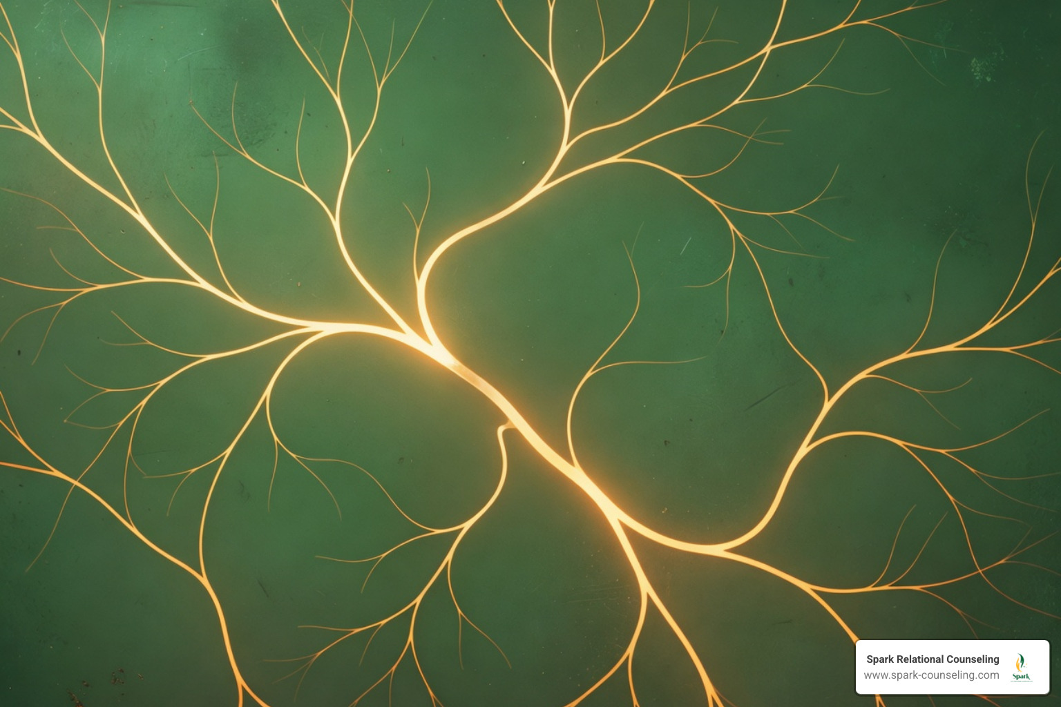 abstract light patterns representing neural pathways in warm amber tones - Why high achievers ignore mental health