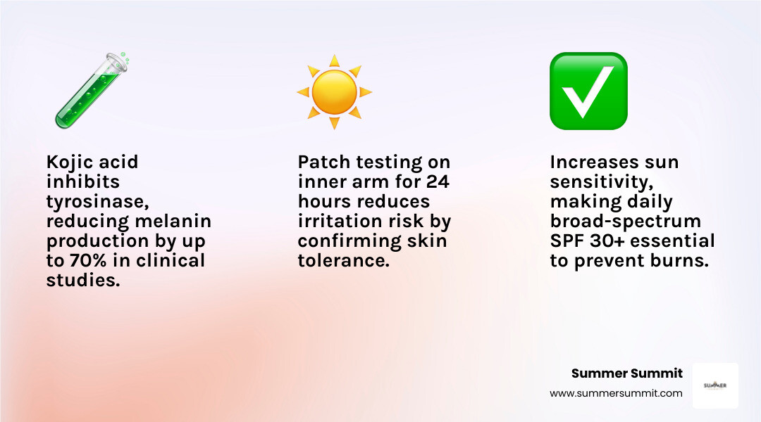 Statistics on kojic acid product ratings and customer satisfaction - kojic acid face cream infographic