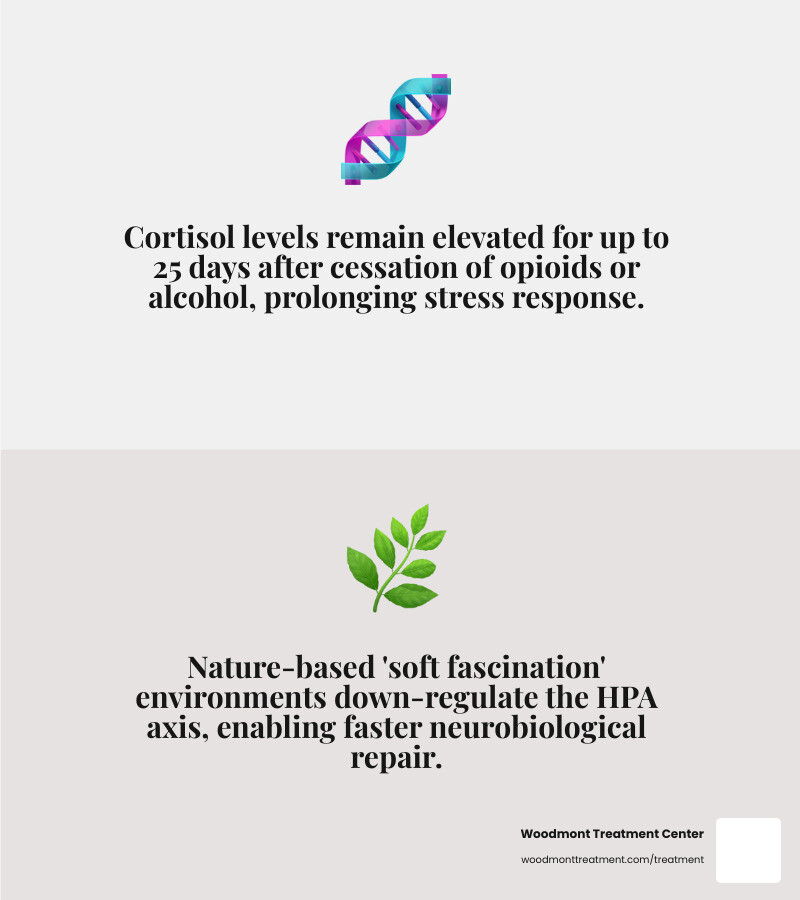 Statistic: Cortisol levels can remain elevated for 25 days post-cessation, requiring low-stress environments - holistic