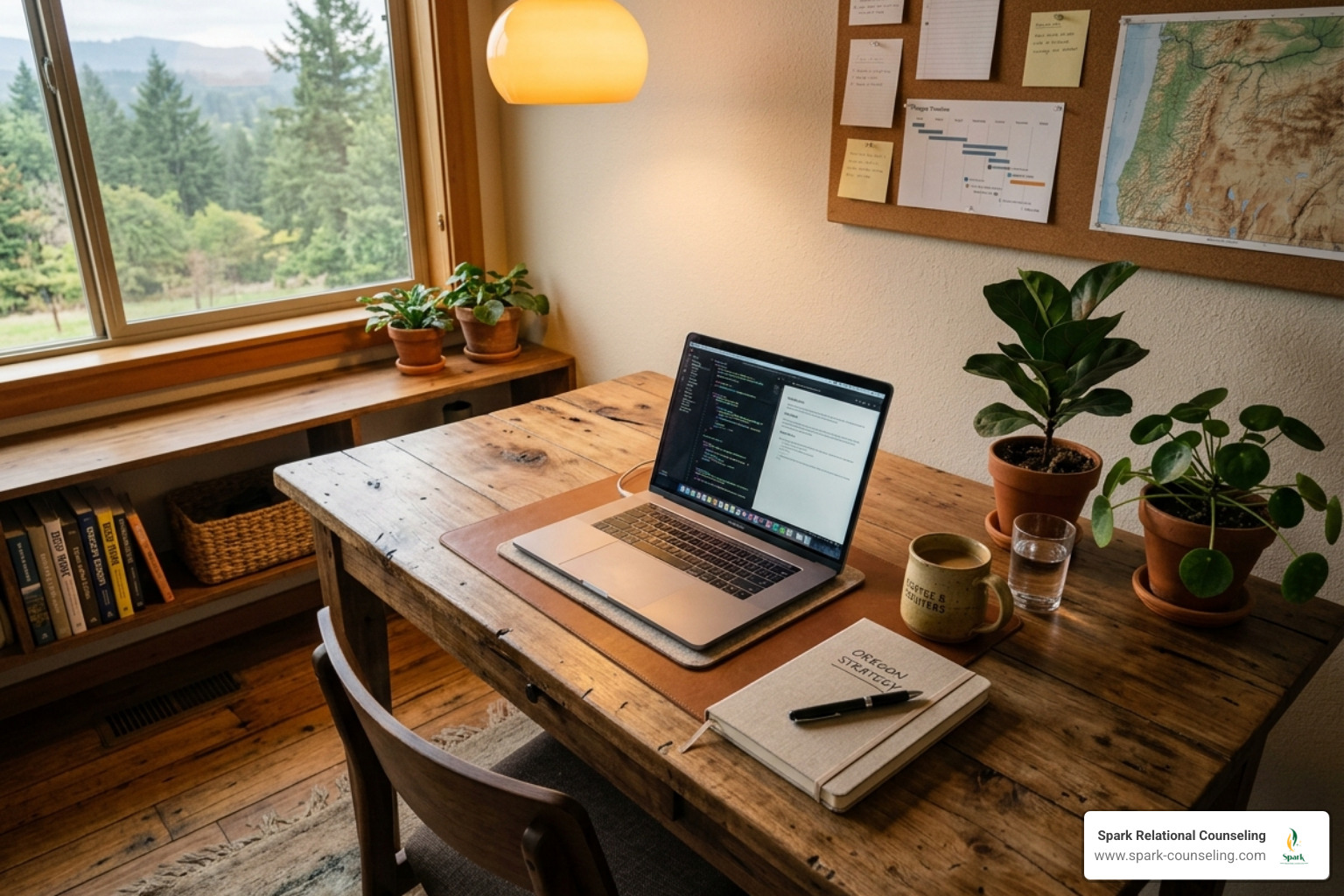 high achiever mental health Oregon professional workspace amber light - high achiever mental health Oregon