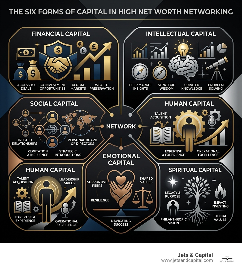 Six forms of capital in high net worth networking: financial, intellectual, social, human, emotional, spiritual - high net Six forms of capital in high net worth networking: financial, intellectual, social, human, emotional, spiritual - high net