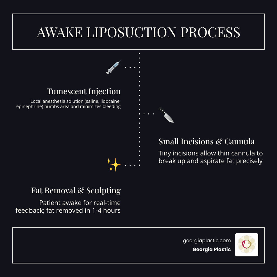 Awake liposuction process overview: steps, benefits, recovery timeline, and fat removal limits - awake liposuction
