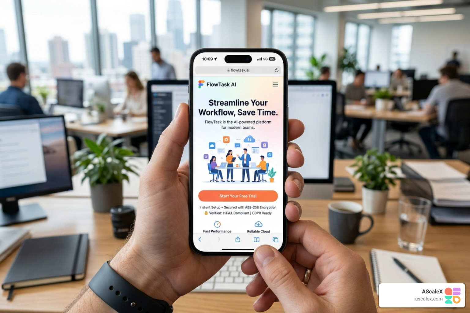 A mobile-optimized SaaS landing page with clear CTA and fast load speed - Common Paid Ad Mistakes 