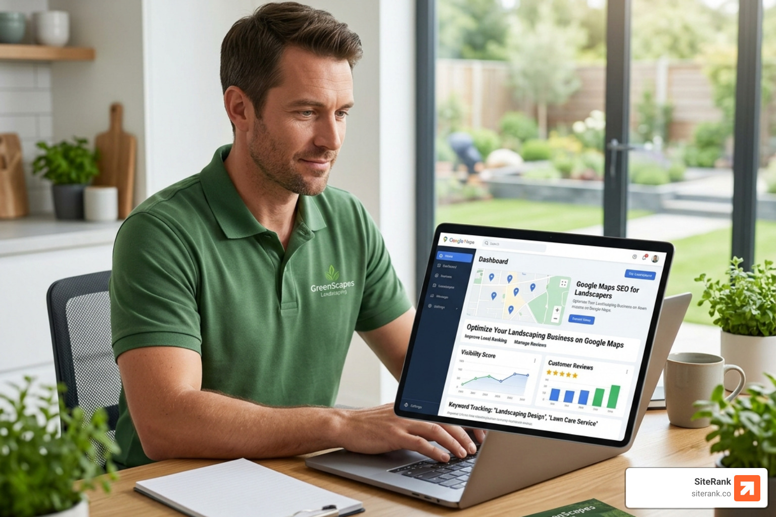 Fully optimized Google Business Profile dashboard showing high engagement metrics - Google Maps SEO landscapers Fully optimized Google Business Profile dashboard showing high engagement metrics - Google Maps SEO landscapers