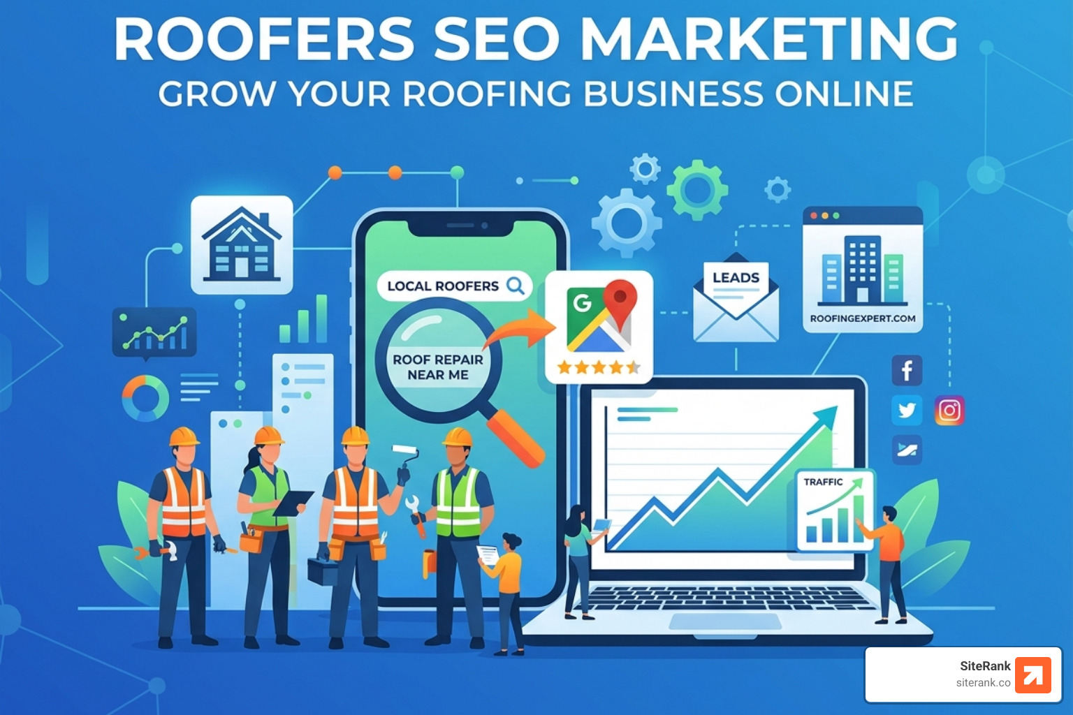 Google Map Pack featuring top-rated local roofing companies - roofers seo marketing Google Map Pack featuring top-rated local roofing companies - roofers seo marketing