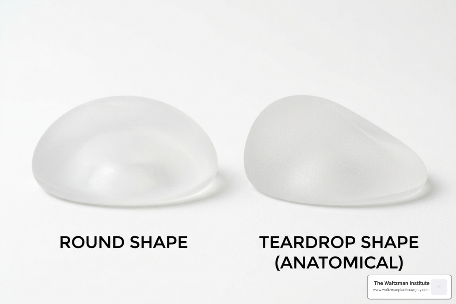Comparing round and teardrop breast implant shapes - breast augmentation Comparing round and teardrop breast implant shapes - breast augmentation