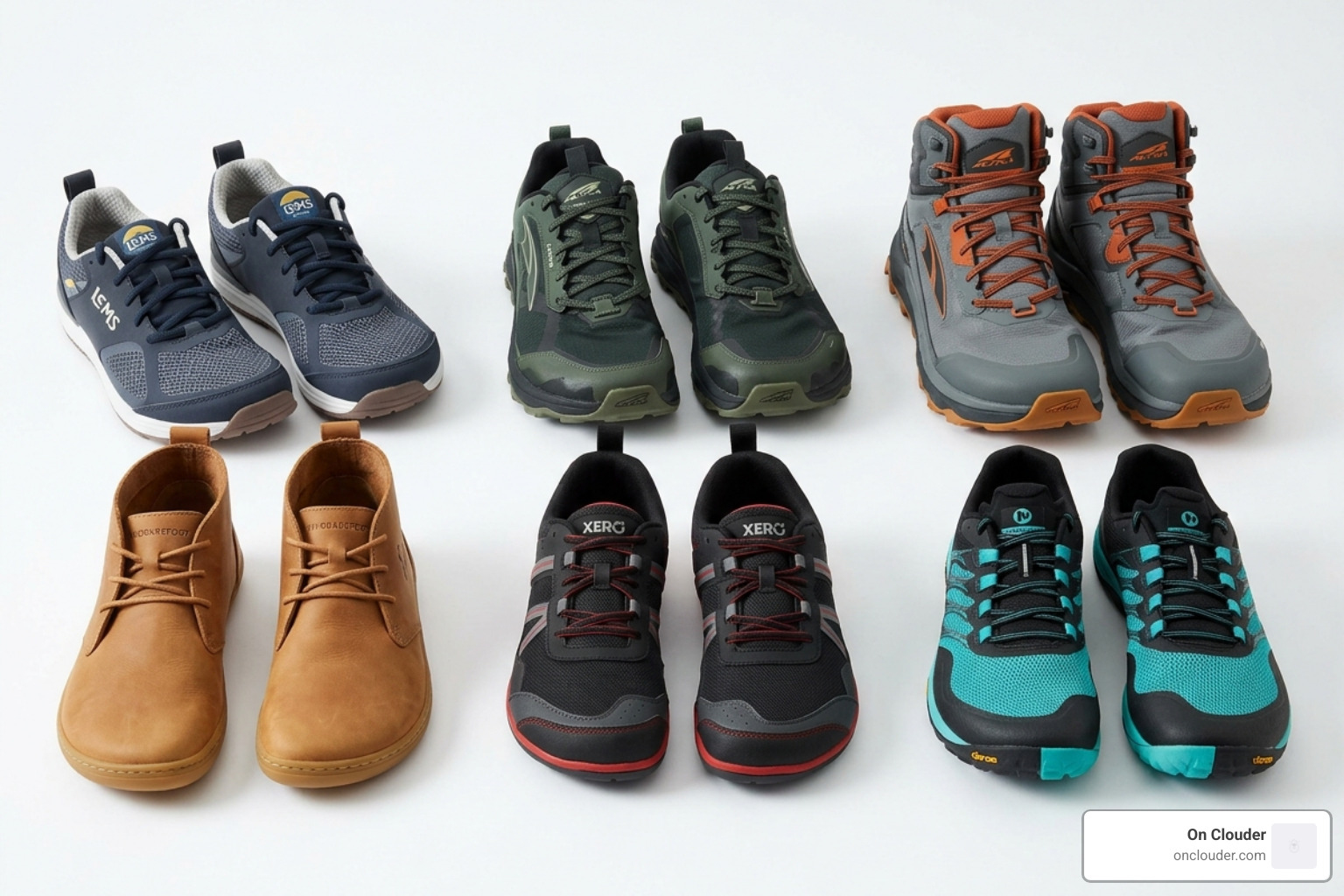 Various shoe styles including sneakers, boots, and casual loafers with wide toe boxes - wide box toe shoes