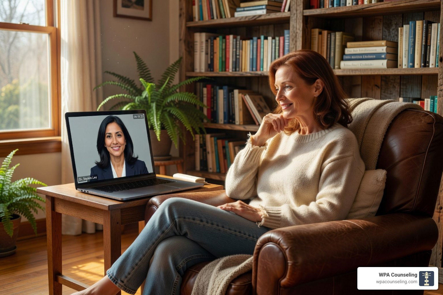Secure video conferencing interface for Pennsylvania telehealth - online therapy for anxiety Secure video conferencing interface for Pennsylvania telehealth - online therapy for anxiety