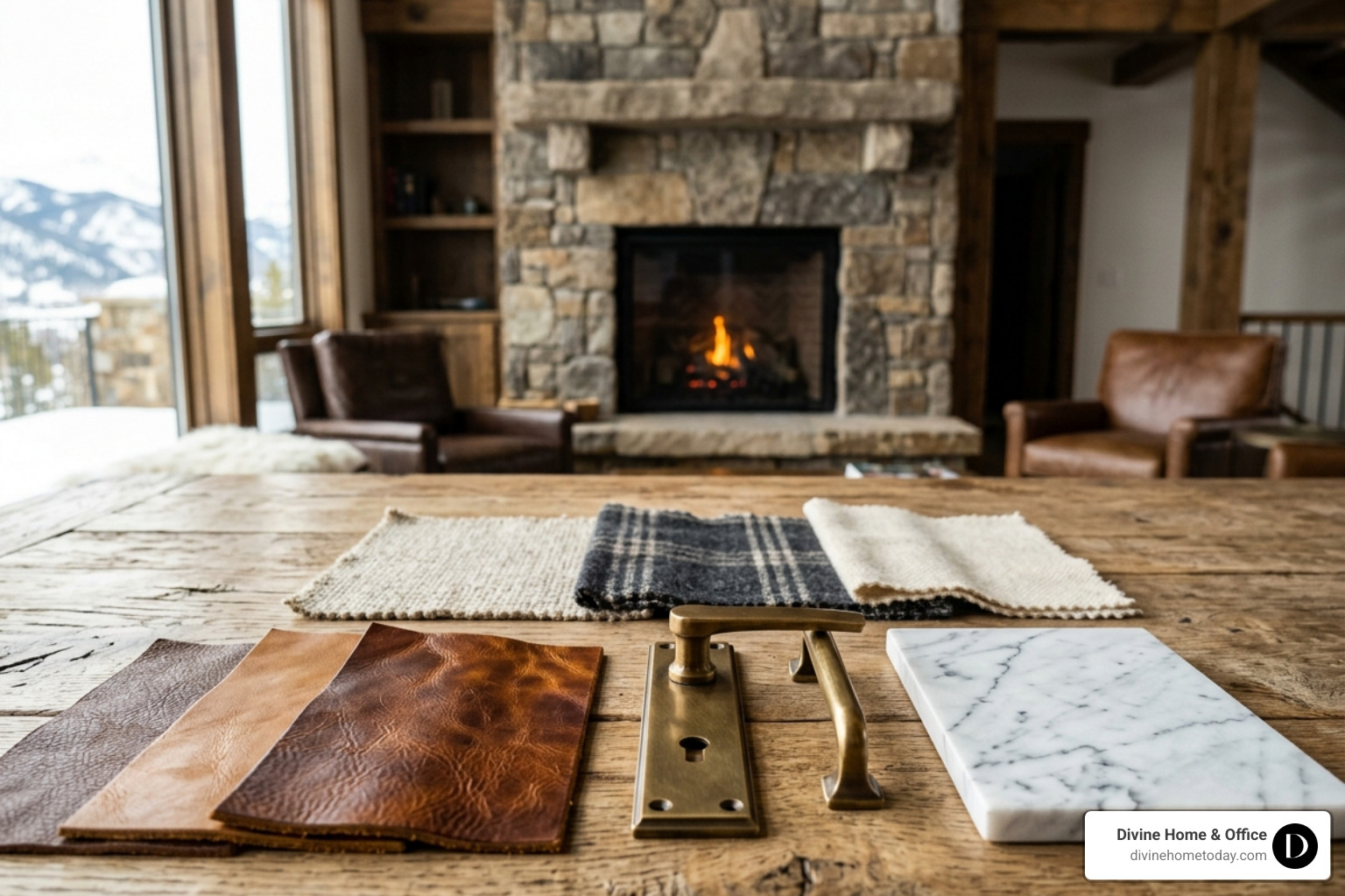 high-end material swatches featuring full-grain leather and handwoven wool - luxury interior decor high-end material swatches featuring full-grain leather and handwoven wool - luxury interior decor