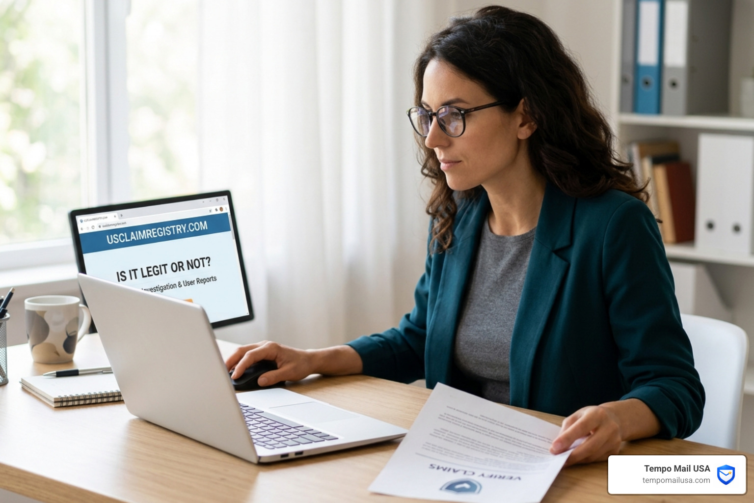 A phishing email notification warning the user of a fake security breach or claim - usclaimregistry com legit or not A phishing email notification warning the user of a fake security breach or claim - usclaimregistry com legit or not