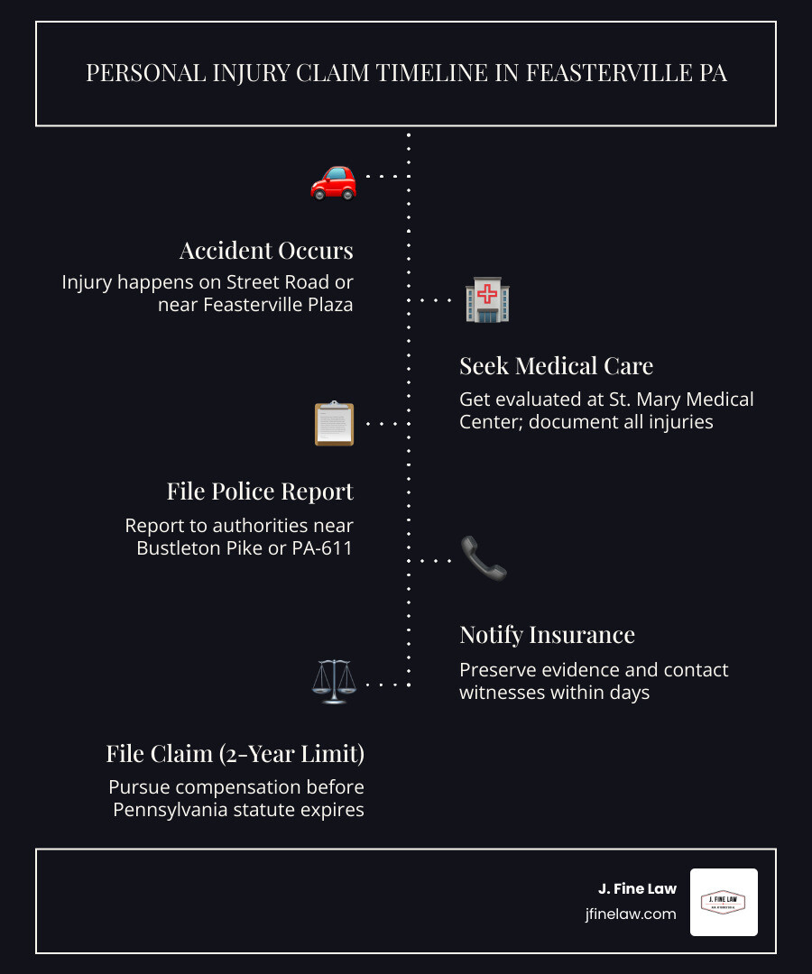 Personal injury claim timeline in Feasterville PA from accident to compensation - personal injury attorney Feasterville Personal injury claim timeline in Feasterville PA from accident to compensation - personal injury attorney Feasterville