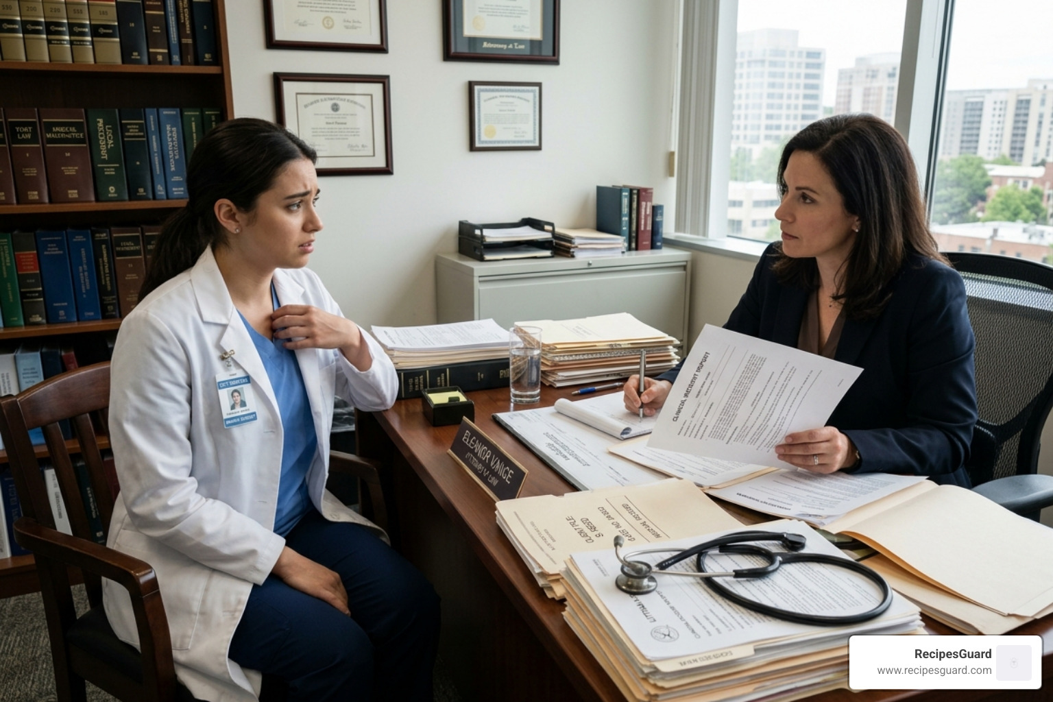 A medical student in a legal consultation regarding a clinical error - emergency medical student claim