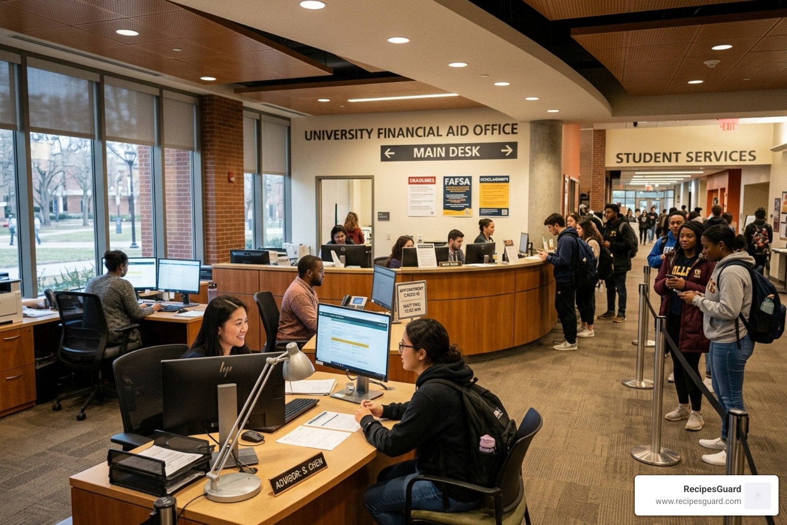 university financial aid office - international student claim help