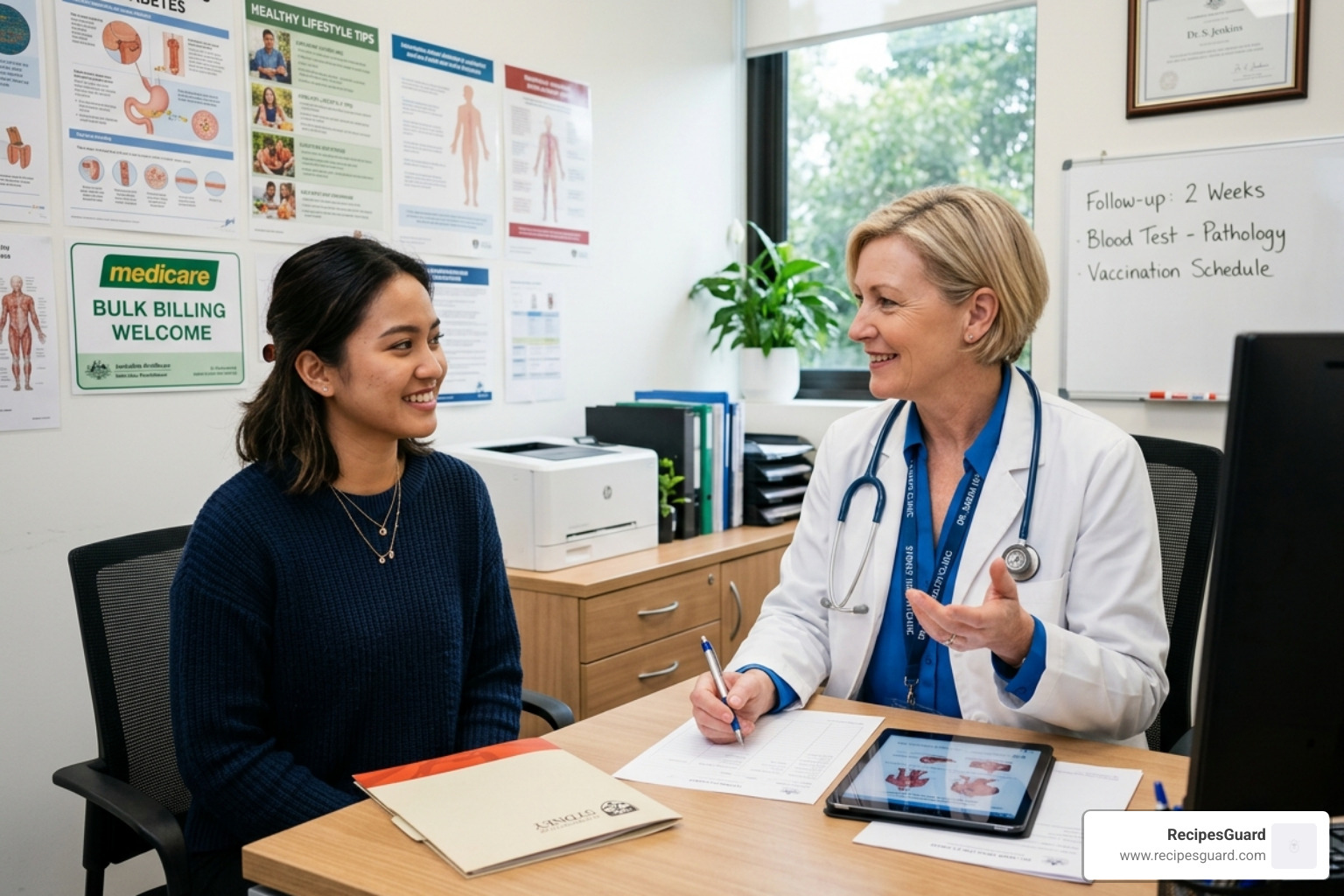 medical consultation in an Australian clinic - oshc essentials plan