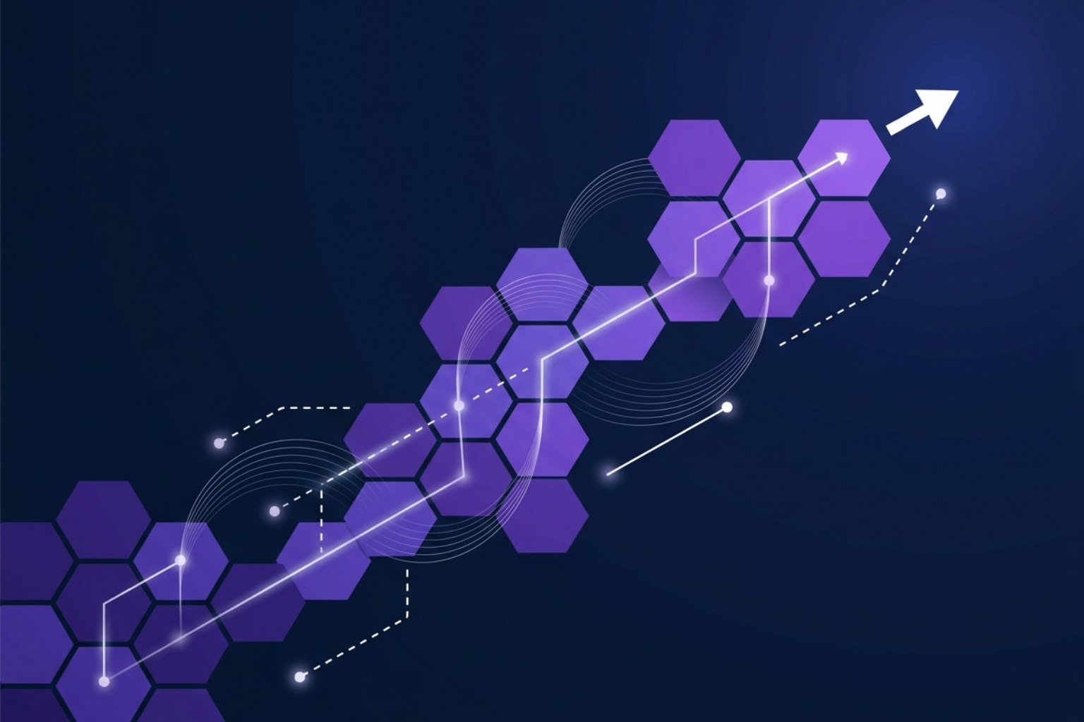 abstract geometric patterns representing market entry and strategic alignment - go to market strategy for startups