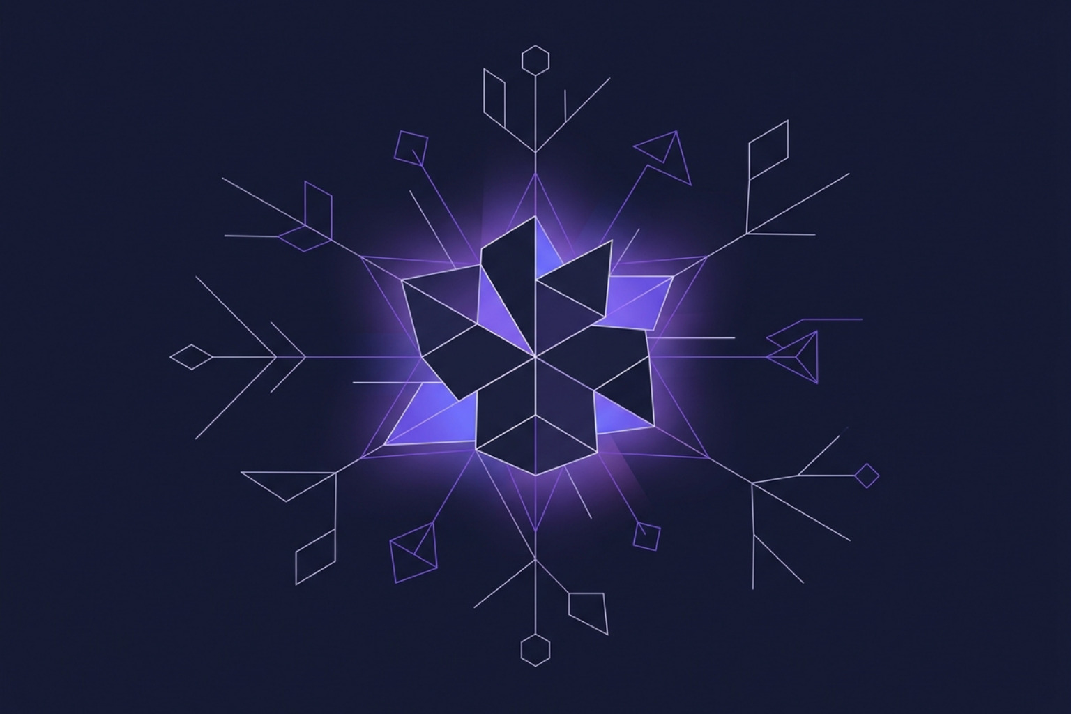 abstract geometric brand identity representation - in house marketing team