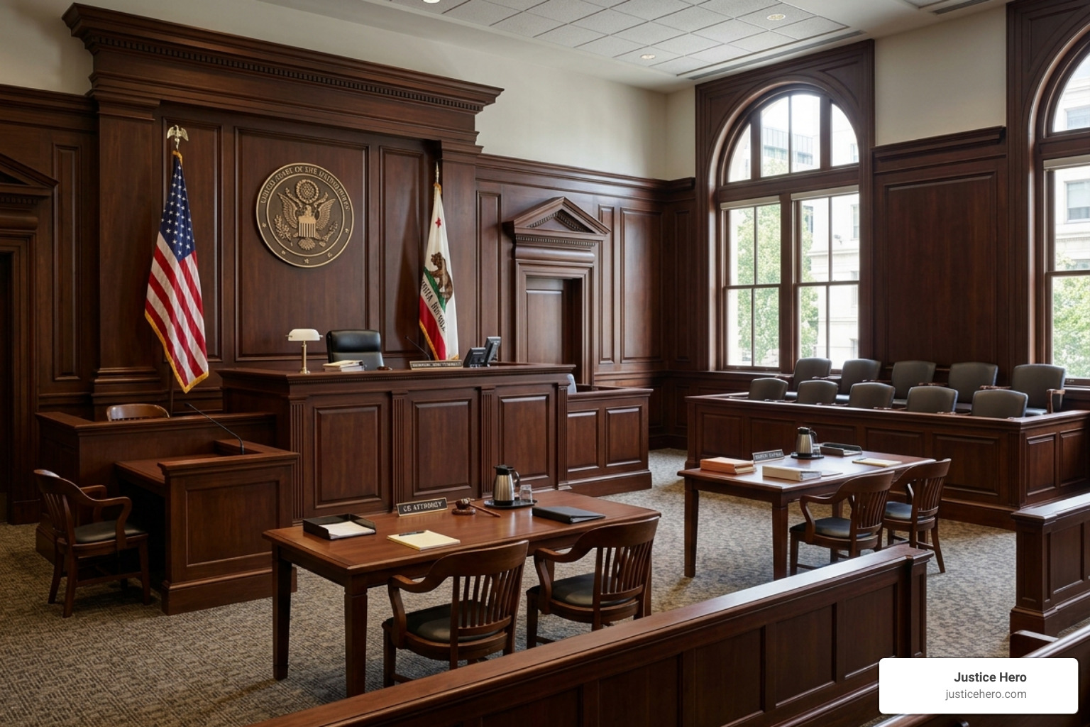 federal courtroom with judge bench and lawyer tables - ozempic lawsuit 2024 update federal courtroom with judge bench and lawyer tables - ozempic lawsuit 2024 update