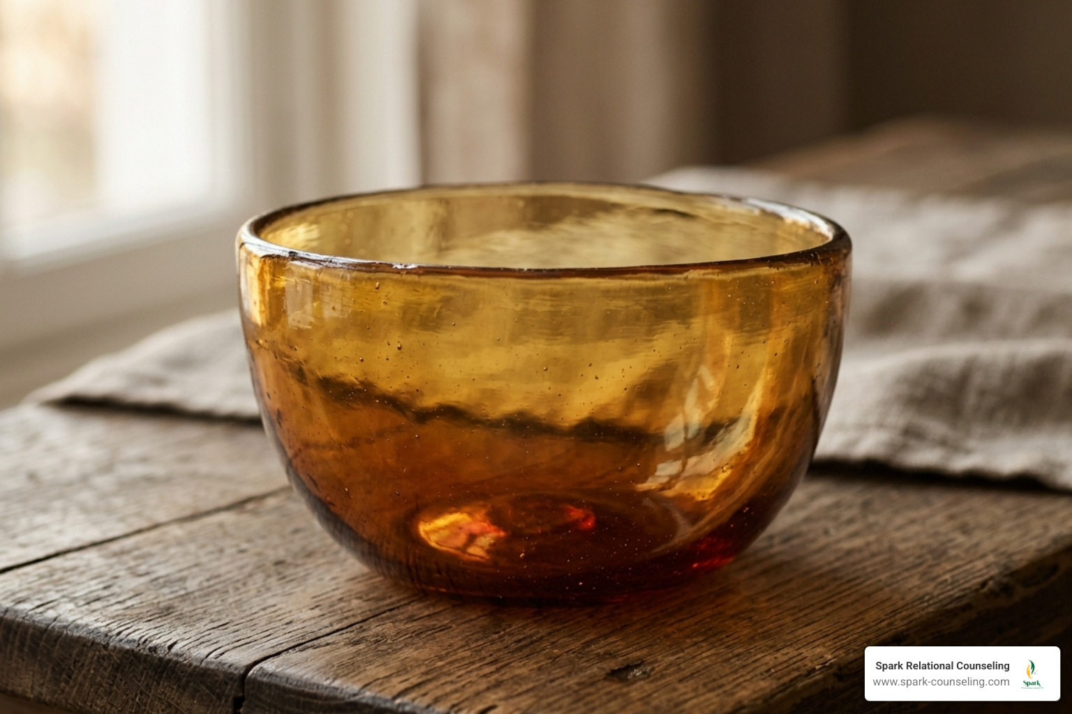 amber glass bowl reflecting soft light - anxiety disorders treatment amber glass bowl reflecting soft light - anxiety disorders treatment