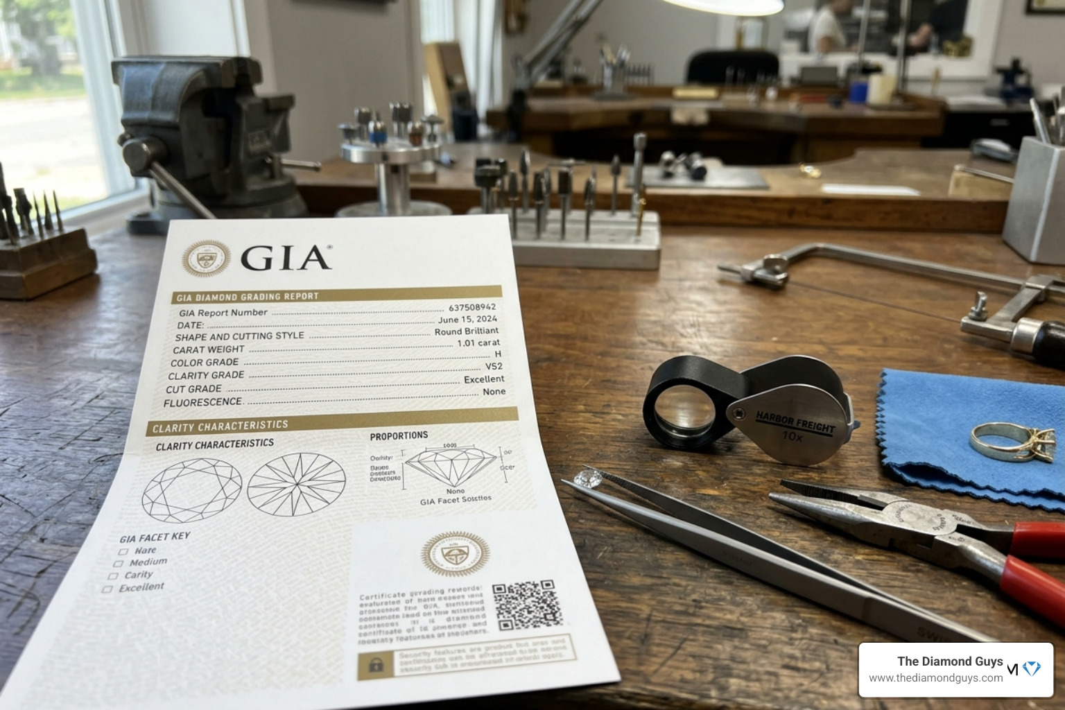 GIA certificate and master jeweler tools - Gold jewelry repair Scottsdale GIA certificate and master jeweler tools - Gold jewelry repair Scottsdale