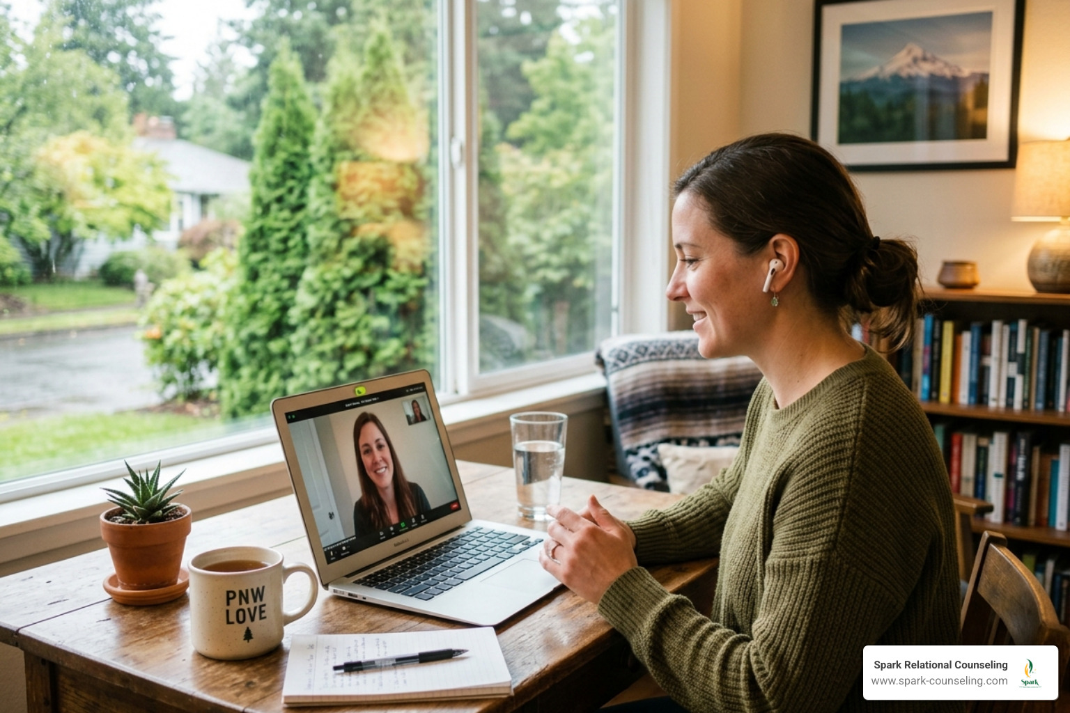 minimalist amber desk setup with a single candle - online therapy Oregon minimalist amber desk setup with a single candle - online therapy Oregon