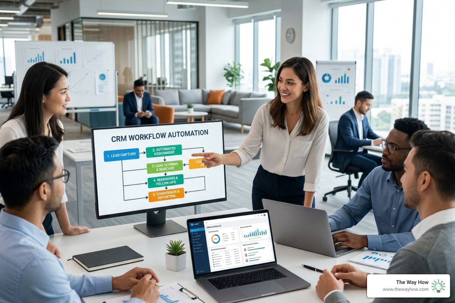 Modern dashboard showing data-driven insights - crm workflow automation