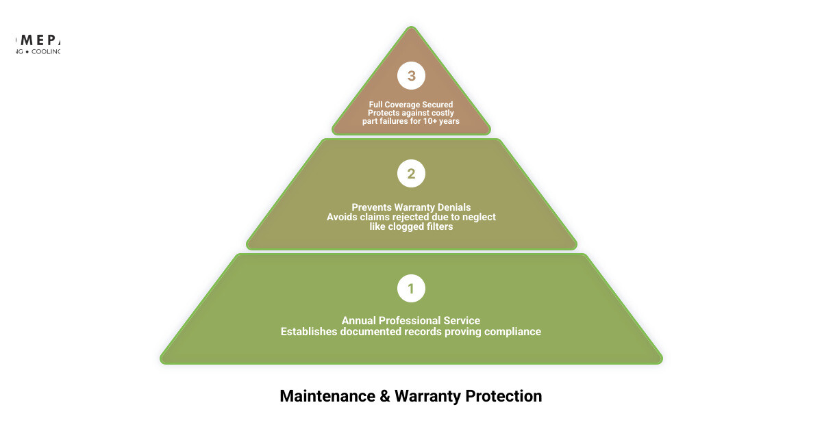 Infographic showing relationship between maintenance records and warranty coverage - annual ac maintenance is it worth it Infographic showing relationship between maintenance records and warranty coverage - annual ac maintenance is it worth it