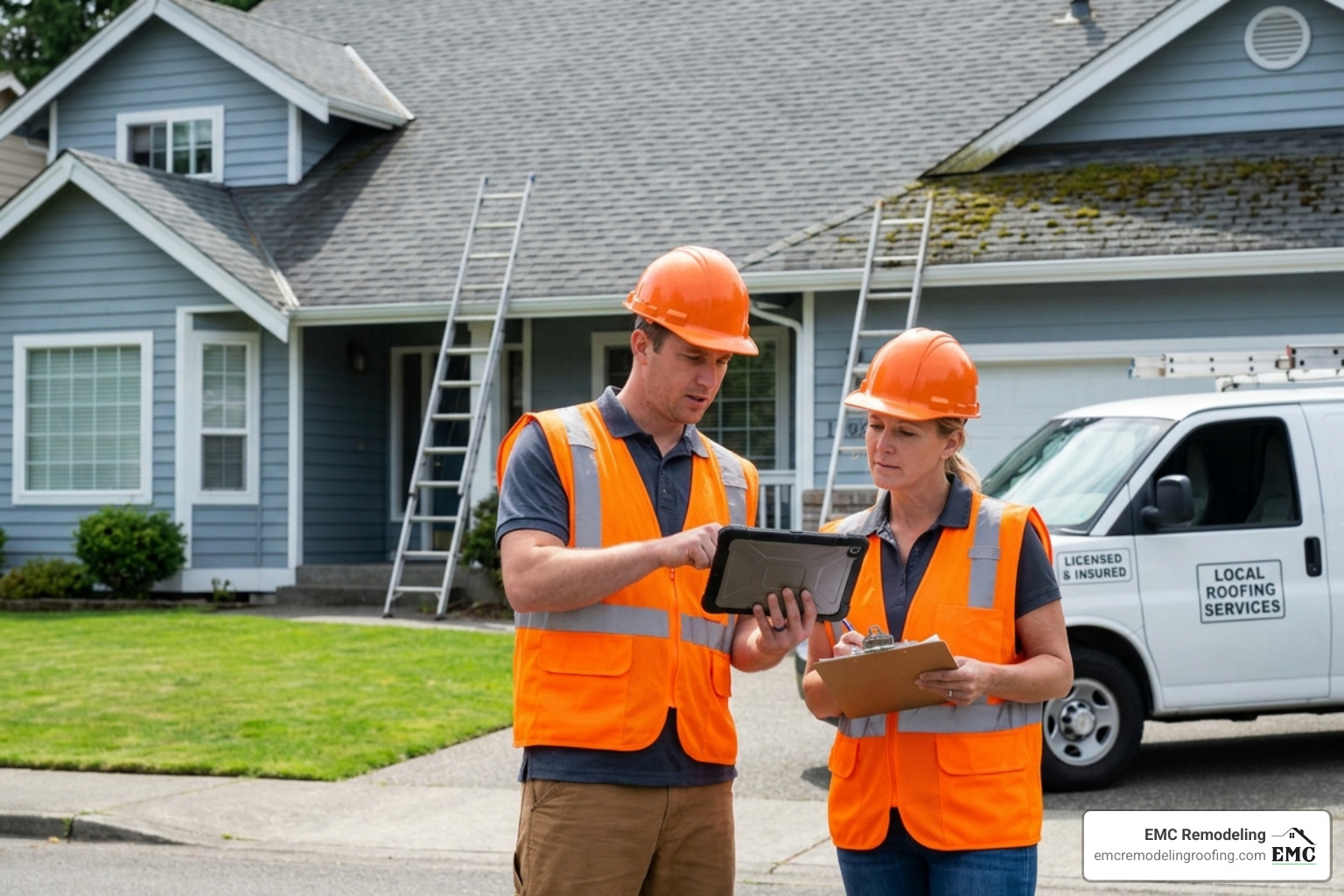 detailed line-item roofing quote showing material and labor breakdown - roof estimates near me