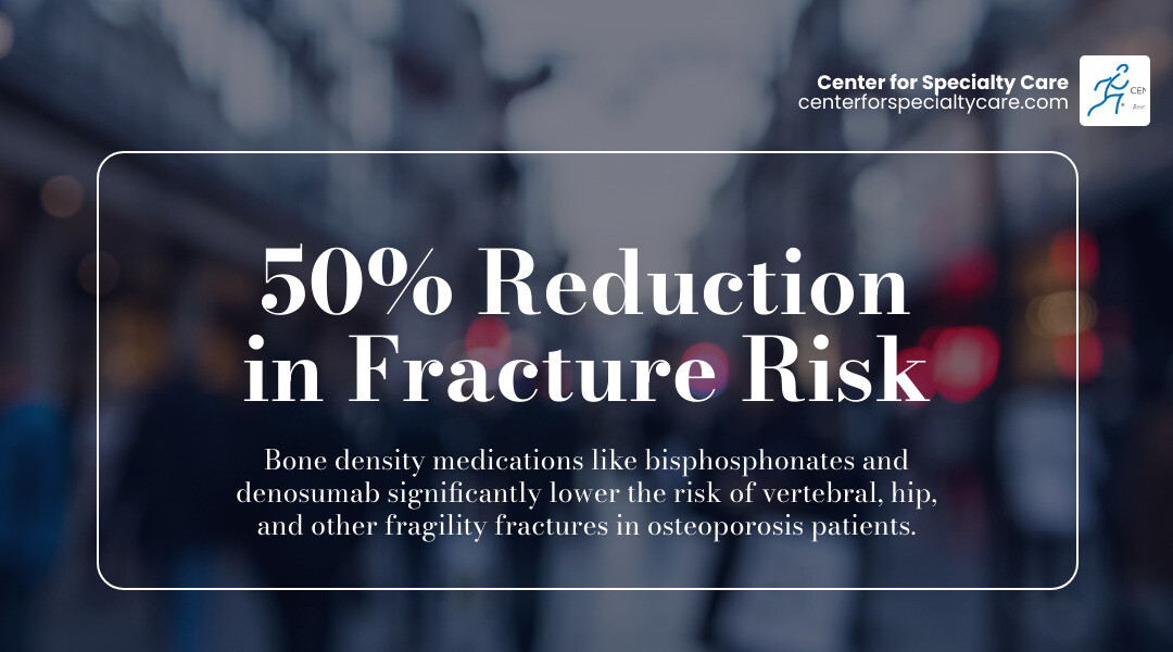 infographic showing 50% reduction in fracture risk with medication - bone density medication infographic infographic showing 50% reduction in fracture risk with medication - bone density medication infographic