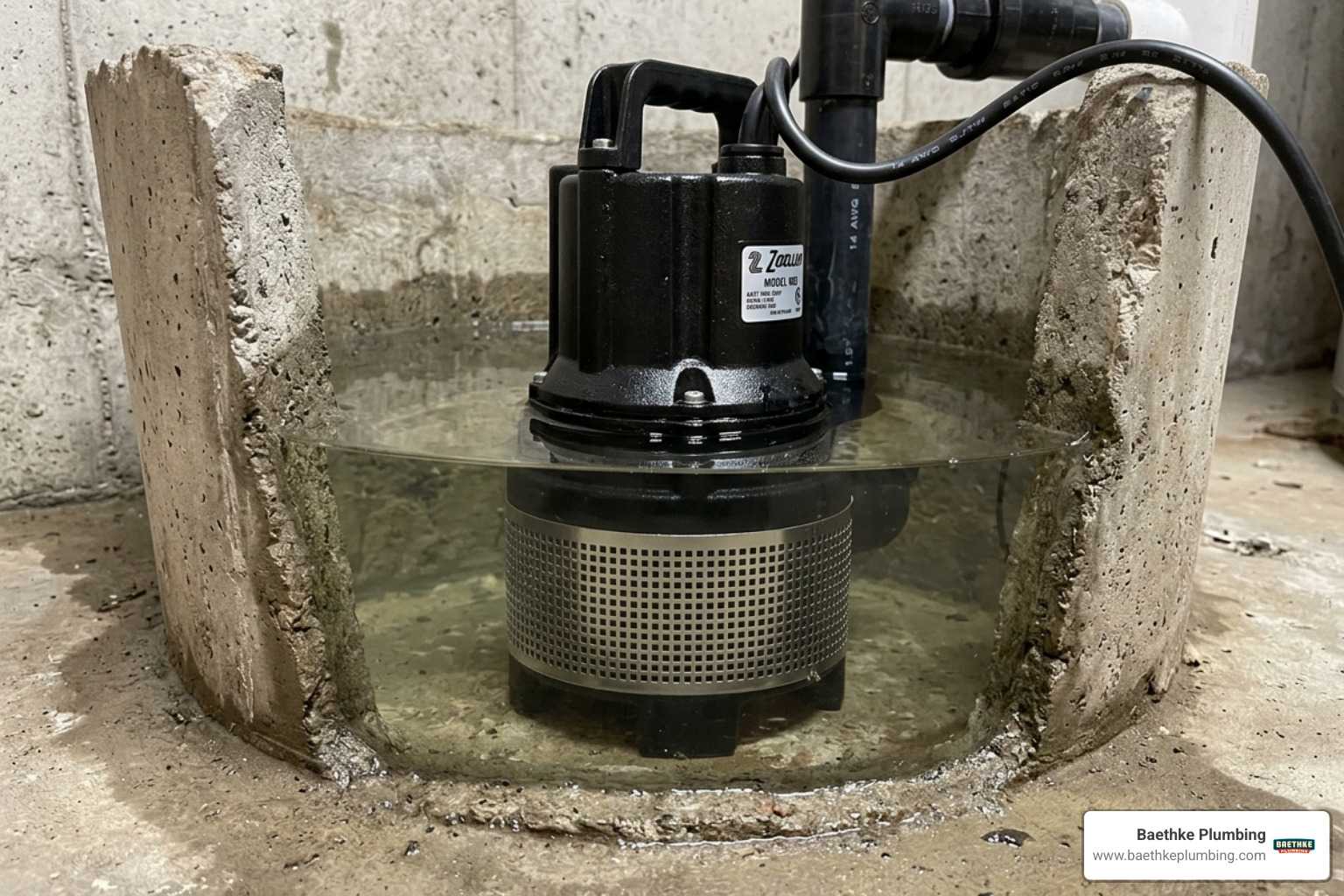Close-up of a clean pump inlet screen free of debris - sump pump